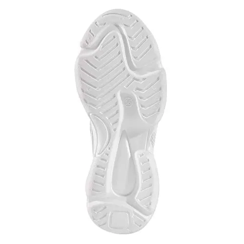 Vendoz Women Premium White Casual Shoes Sneakers - 40 EU
